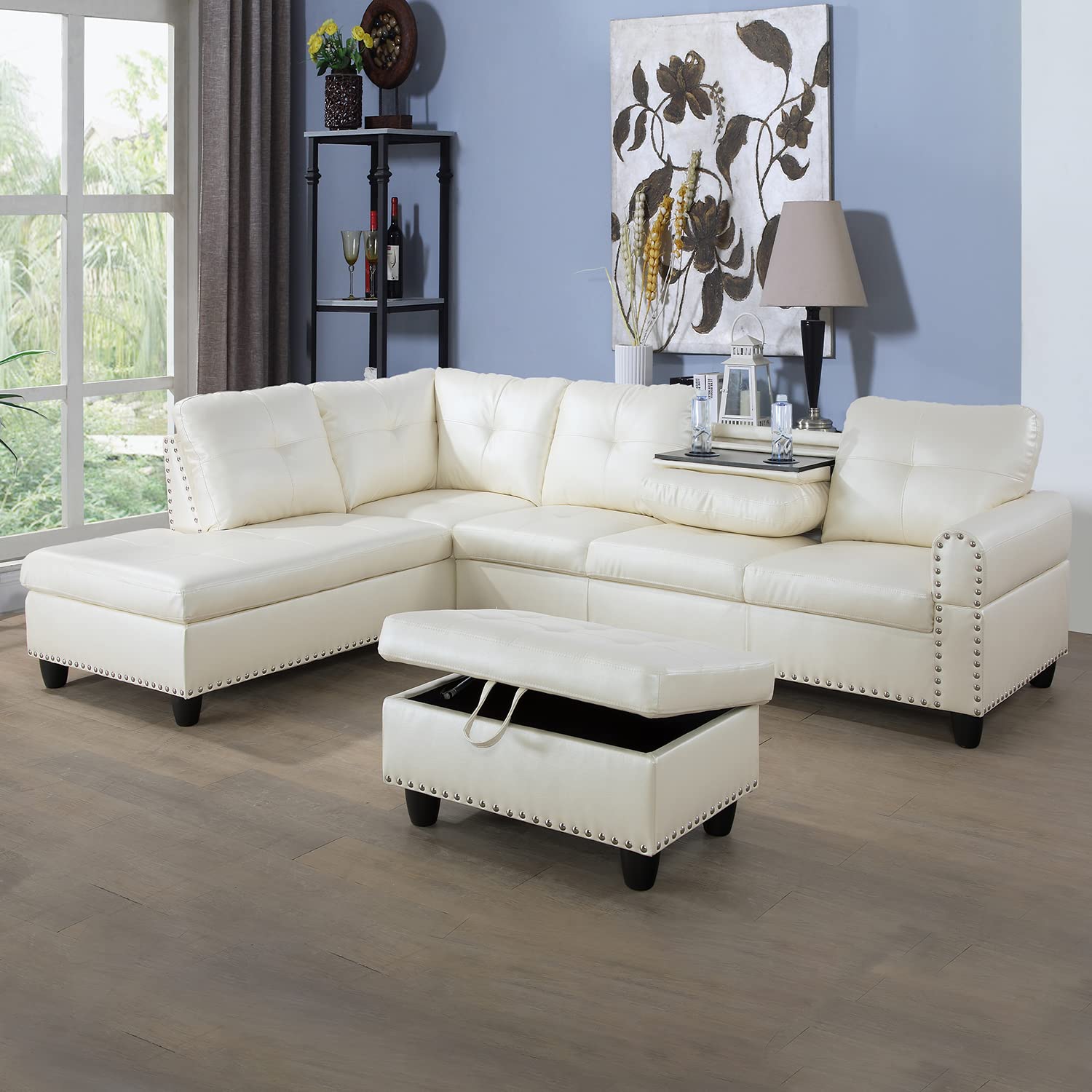 Leather Sectional Sofas White Color