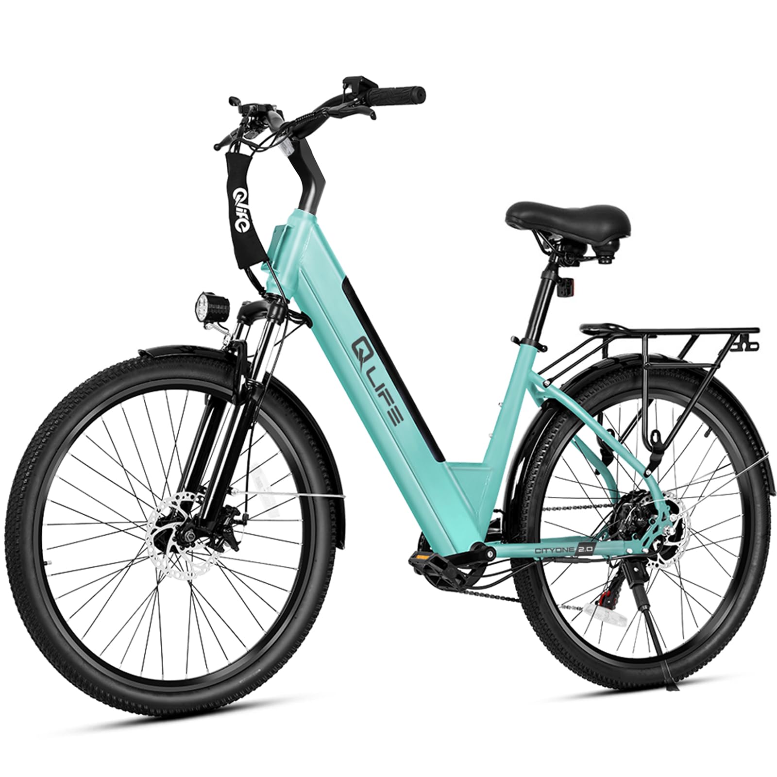 Qlife Cityone 2.0/Cityone Plus Electric Bike for Adults-1200W Peak Motor