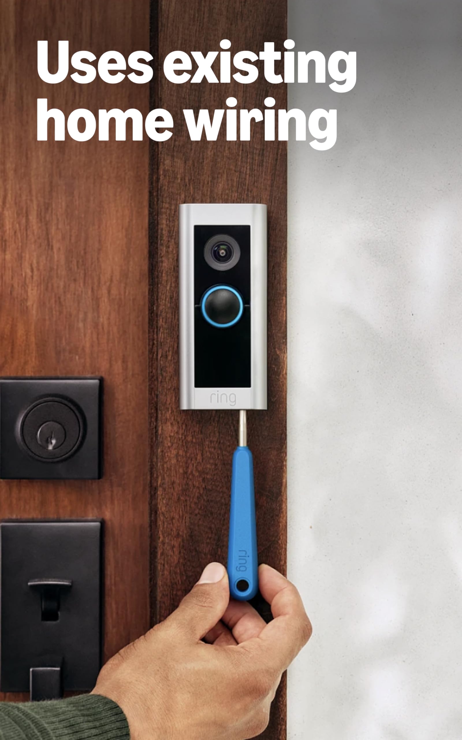Ring Wired Doorbell Pro – Best-in-class with cutting-edge features (existing doorbell wiring required)