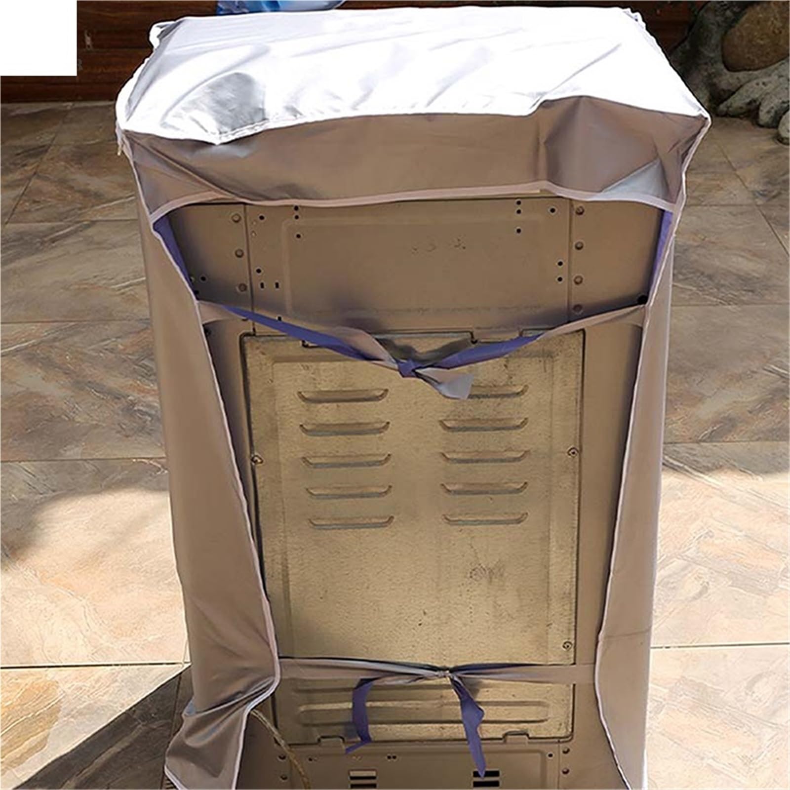 Copertura della Lavatrice 2 Pezzi Copertura Protettiva Impermeabile for asciugatrice for Protezione Solare Domestica Copertura Protettiva for Lavatrice(53x55x86cm)
