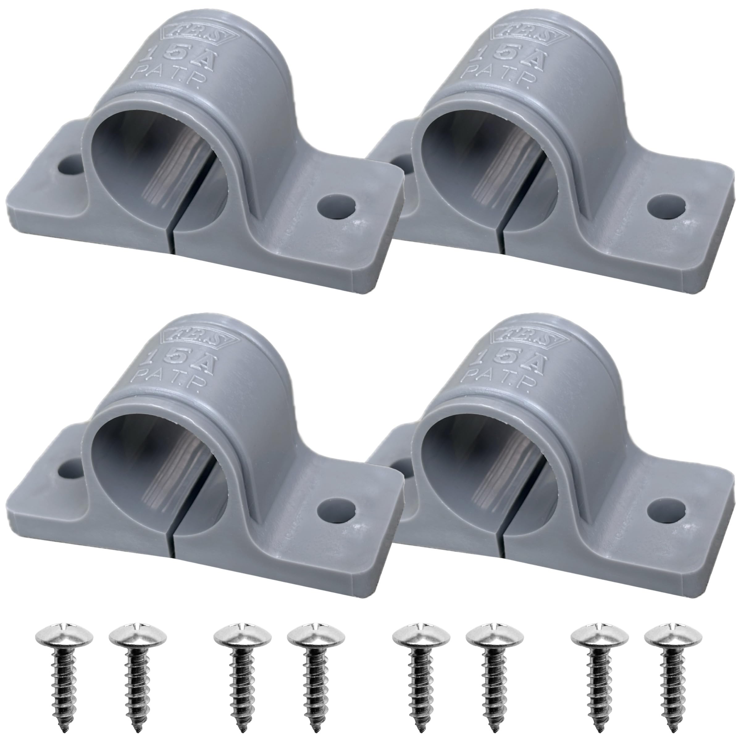 Amazon | 興栄化成 樹脂サドルバンド 26mm パイプ固定金具 塩ビ管 VP20