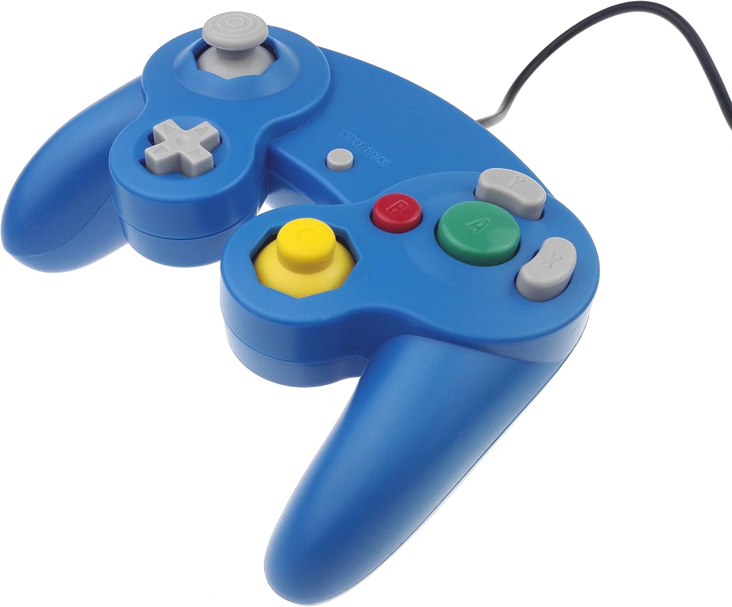 Reiso 1 Pack NGC Controller Classic Wired Controller for Wii Game Cube(Blue)
