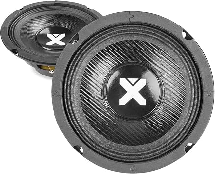 Skytec SPSL6 6.5 Inch Speaker Drivers Pair 500W Midrange Bass Woofer Replacement Chassis PA DJs DIY Speaker Components Spare Parts 8 Ohm Performance Audio