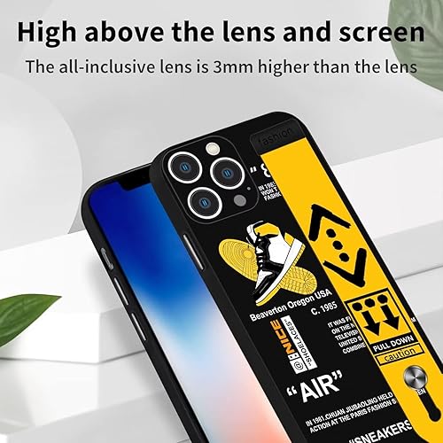 Miniatura 3 de STORYBOX Funda protectora para iPhone 12 Pro Max Cool para niños, zapatos deportivos, estilo de marca, diseño con función atril y diseño moderno de