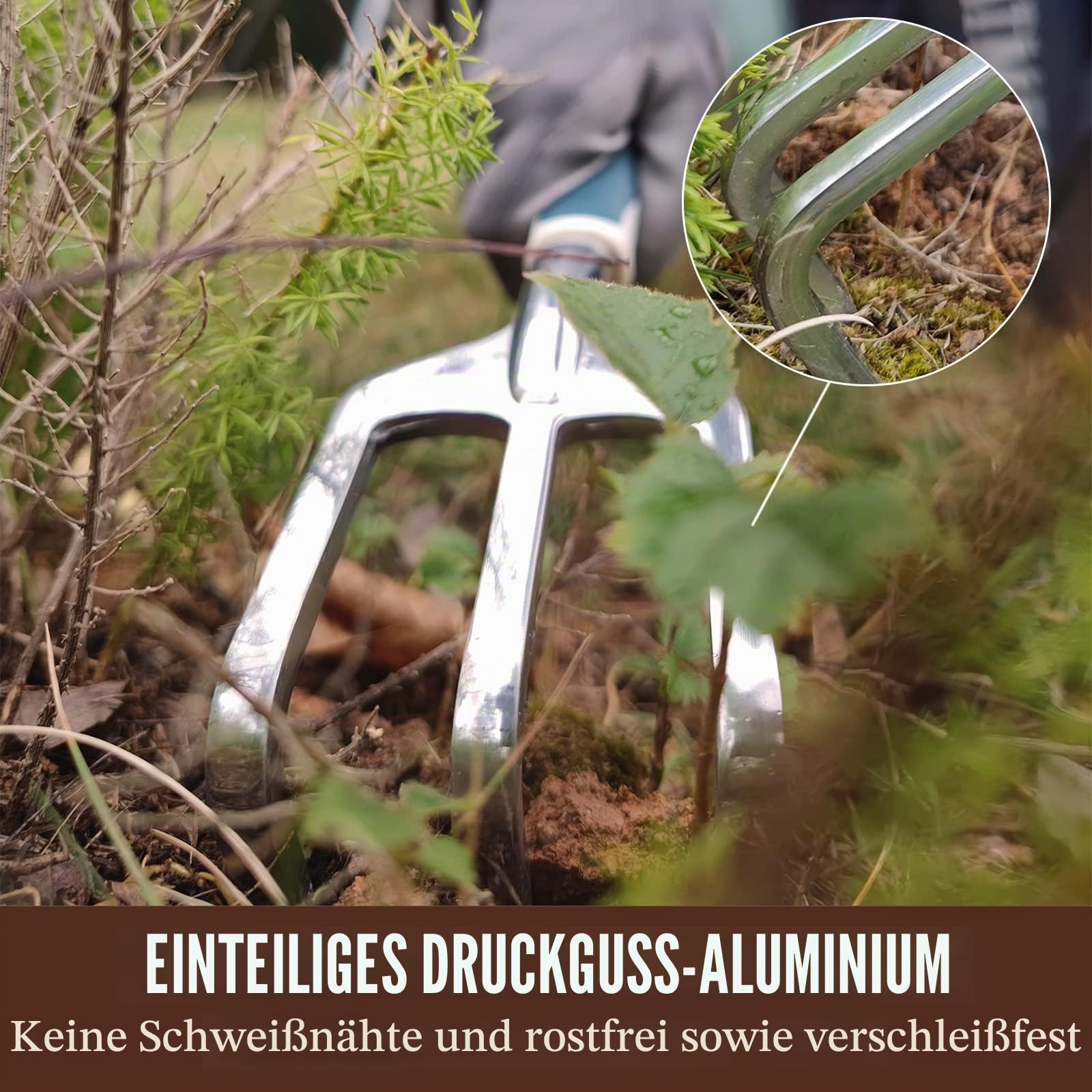 Aimerla Gartengeräte-Set mit 9 robusten Gartengeräten mit rutschfestem Gummigriff mit großer Gartentasche für Werkzeuge, langlebige Handwerkzeuge für Gartenarbeit, Jäten, Gartenarbeit, Geschenke für