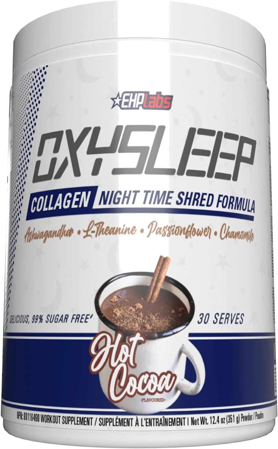 EHP Labs OxySleep Collagen Peptides Powder Night Time Shred – Promotes Deep Sleep & Shredding, Skin, Bones & Muscle Support, Pasture-Raised Bovine Collagen, Type I & III, 30 Servings (Hot Cocoa) EHP Labs OxySleep Collagen Peptides Powder Night Time Shred – Promotes Deep Sleep & Shredding, Skin, Bones & Muscle Support, Pasture-Raised Bovine Collagen, Type I & III, 30 Servings (Hot Cocoa)