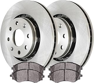 AutoShack RSCD65101-65101-797-2-4 Front Brake Kit Rotors and Ceramic Pads Pair of 2 Driver and Passenger Side Replacement for Pontiac G3 Wave5 Suzuki Swift+ Chevrolet Spark EV Aveo5 2013-2015 Spark