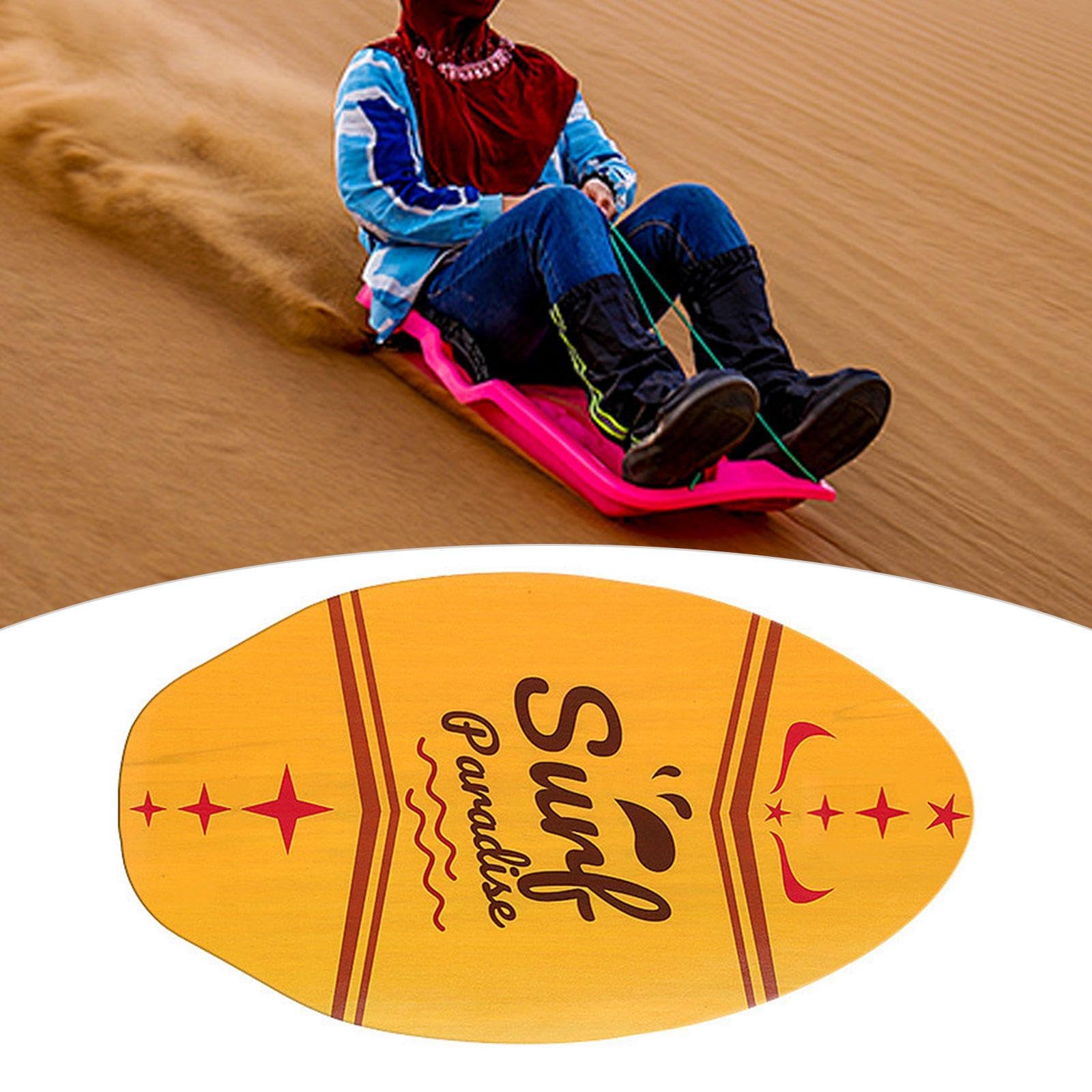 Professionelles Skimboard Aus Holz Hochglanzbeschichtet Leichtes Bodyboard für Kinder Erwachsene für Sand Wassersport