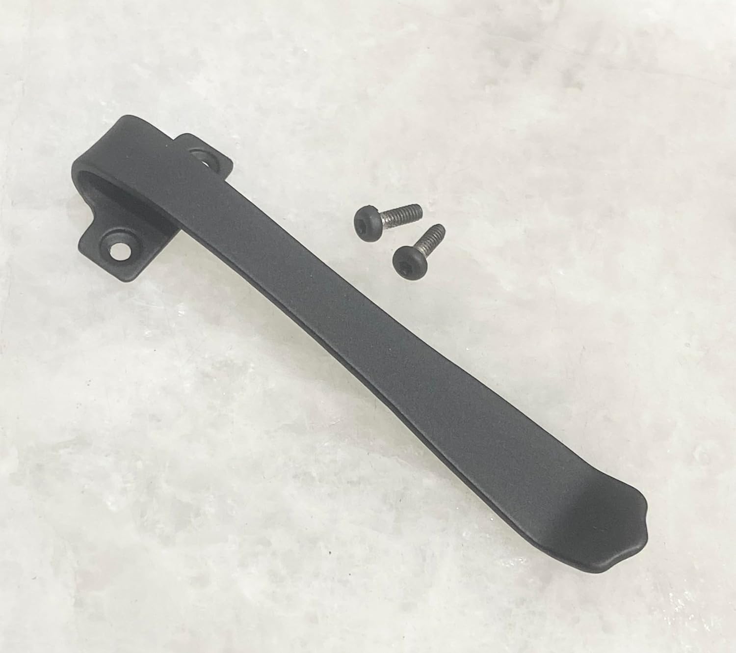 Custom Black Titanium Deep Carry Pocket Clip Compatible with Nitecore EDC37 Flashlight