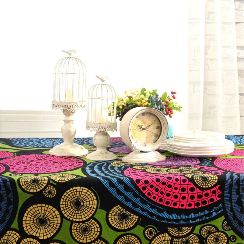 Manteles, Mediterráneo Se Sienta Cómodo Mantel Color Patrón Retro Refrescante Cuadro Verde Engrosada, Limpie La Tapa De Tela Mantel Grande, Utilizado Para La Tabla De Cocina Buffet Decoración