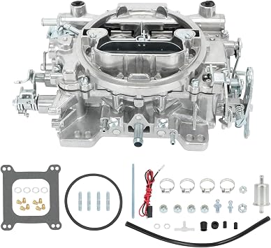 1405 600 CFM 4 Barrel Carburetor w/Manual Choke Carburetor Compatible with Corvette Silverado GMC Square Bore Carburetor Non-EGR