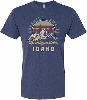 R and R Imports Headquarters Idaho Adventure Awaits Souvenir Unisex Cotton T-Shirt