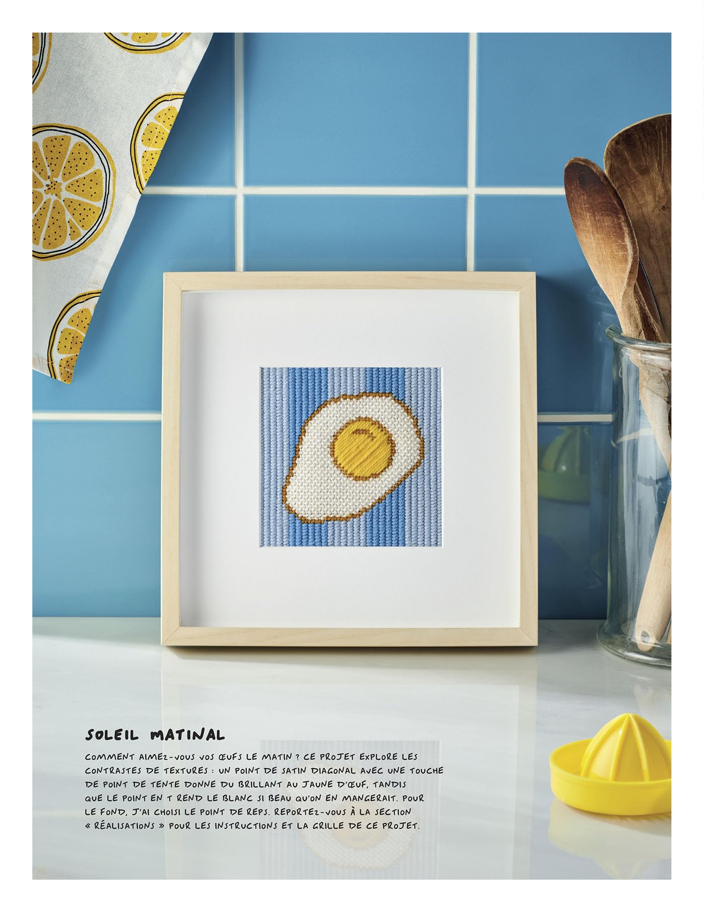 Broderie sur canevas - Un broderie de points contemporains
