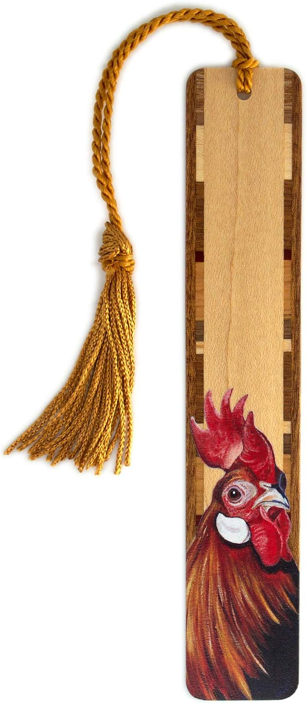 Pig - Color Painting by Mary Beth Ihnken - Handmade Wooden Bookmark - Also Available with Personalization - Made in USA