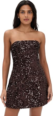 BARDOT Womens Helene Sequin Mini Dress
