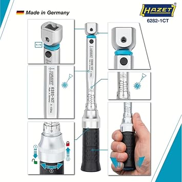 HAZET 6282-1CT 240 mm 4 - 40 N m Torque Wrench - Multi-Colour