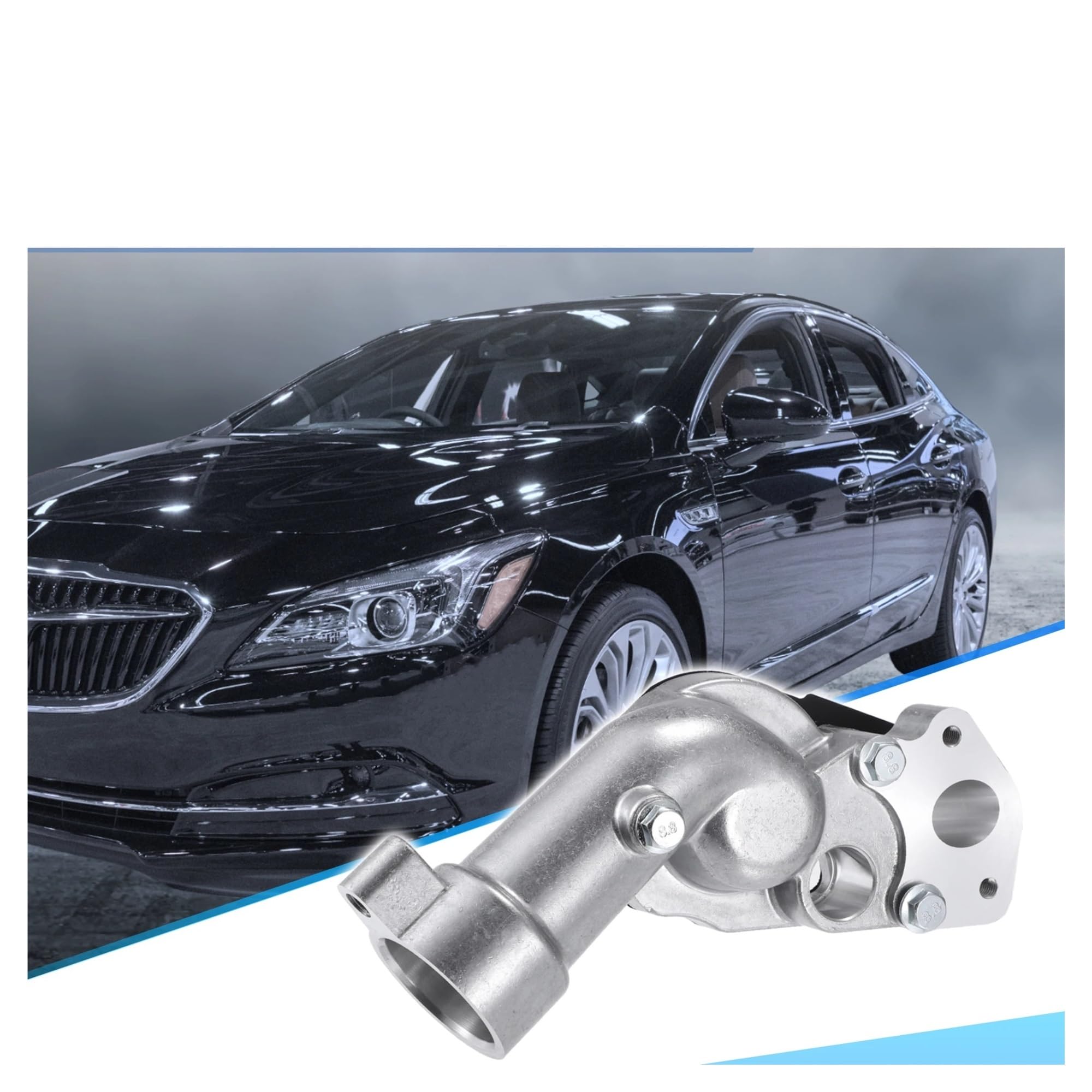 dla Buick Lacrosse 3.6L 2005 2006 2007 2008 12597257 Akcesoria samochodowe Zestaw obudowy termostatu płynu chłodzącego silnika samochodowego