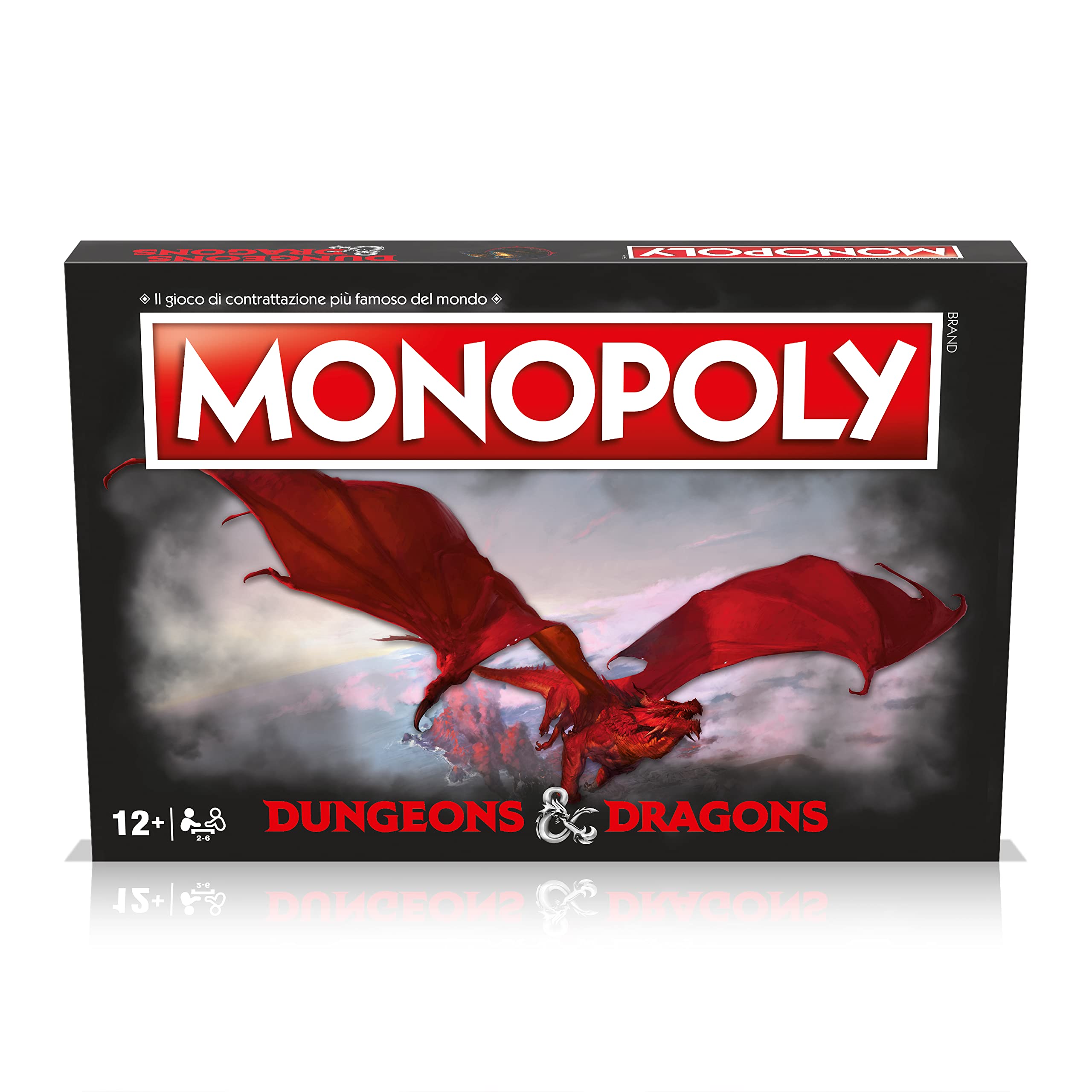 Winning Moves Monopoly Dungeons & Dragons - Juego de Mesa para Adultos y Niños de 2 a 6 Personas, Edades 12+