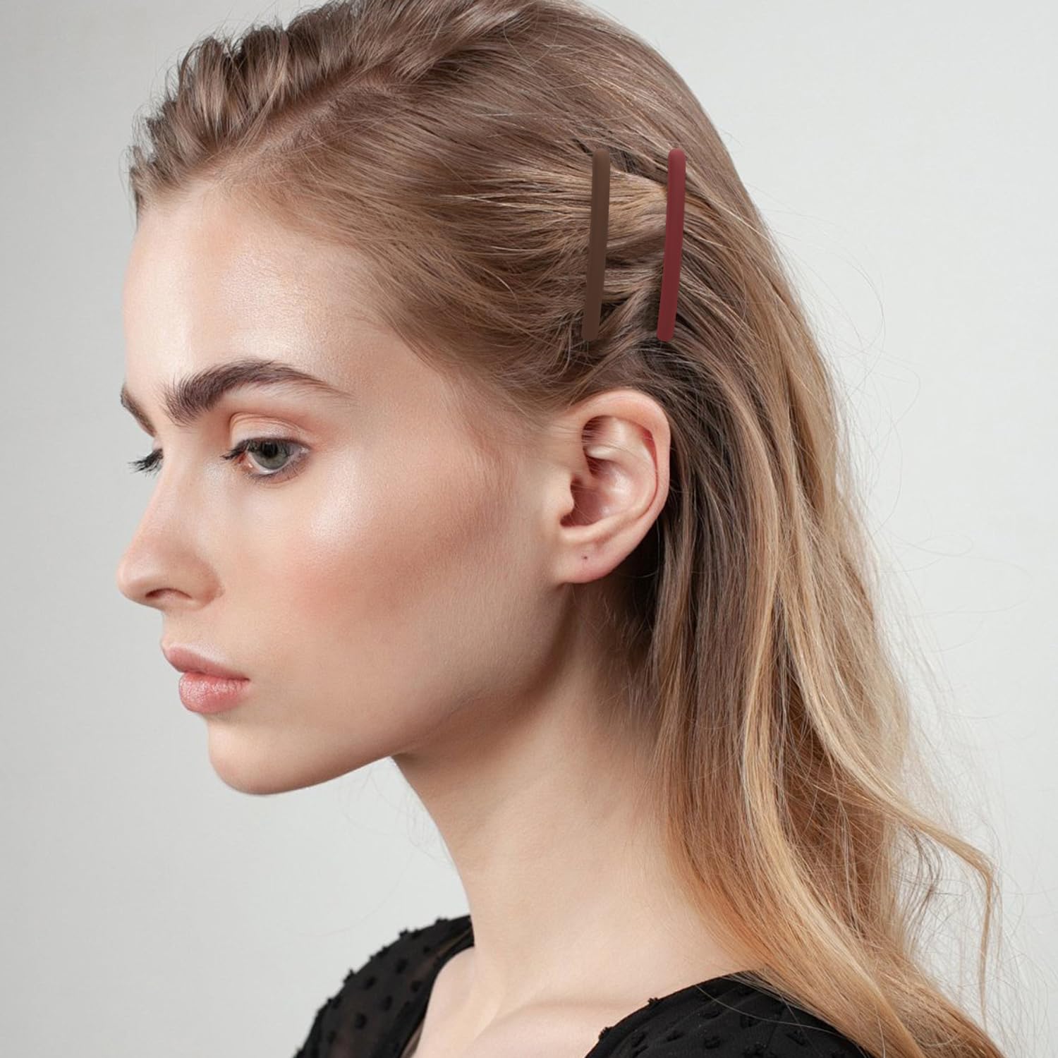 4PCS Duck Bill Hair Clips for Women, Matte Alligator Hair Clips for Girls, Duck Teeth Hair Barrettes, Hair Pins for Girls, Large Barrettes Hair Accessories(3.5Inch,4 Colors,Red) - Image 7