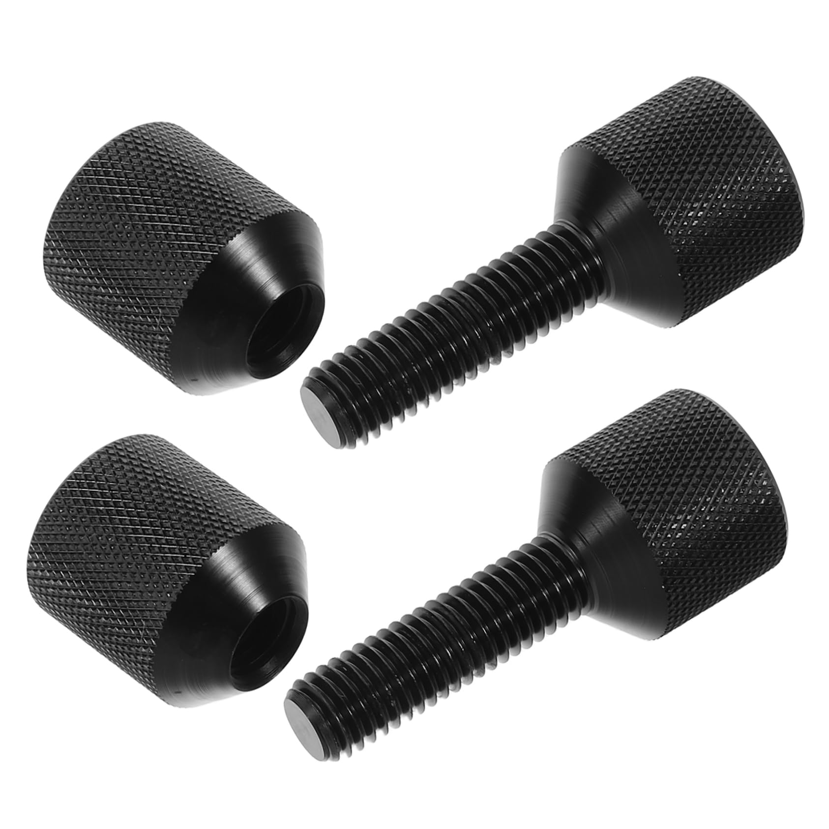 SEWOART Set of 3 Aluminum Alloy Flange Positioning Pins 1-1/8in Diameter for Automotive Projects Fitting Tools Black Two Hole Pins