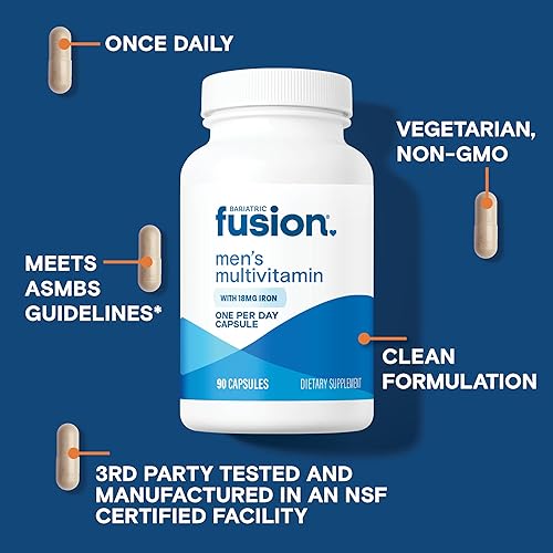 Miniatura 3 de Bariatric Fusion Multivitamínico bariátrico One Per Day con hierro para hombres con vitaminas de apoyo para la próstata y el corazón* Bypass
