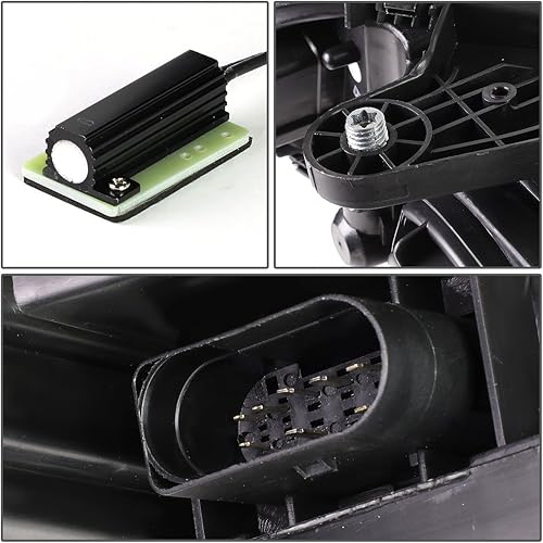 Miniatura 5 de Auto Dynasty 3D LED DRL Proyector Faro Lámparas Negro+Kit de Herramientas Compatible con Mercedes-Benz Clase C W204 11-15