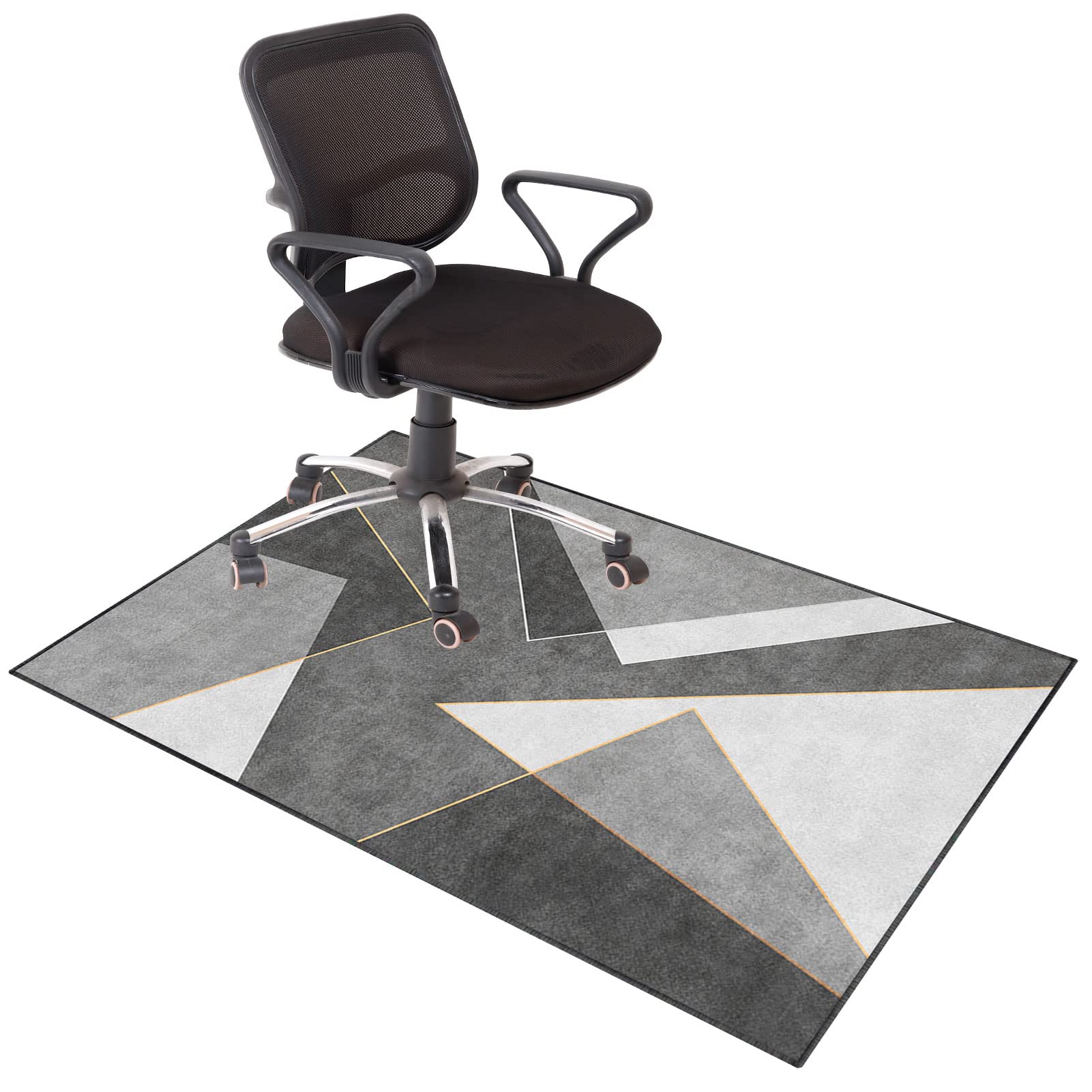 EYZO Office Gaming Computer Chair Mat Chair Rug For Hardwood Floor, Desk Chair Mats For Rolling Chairs, Non-slip Computer Chair Mat For Wood Floors, Floor Protectors For Home & Office 90 × 140 cm — image 1