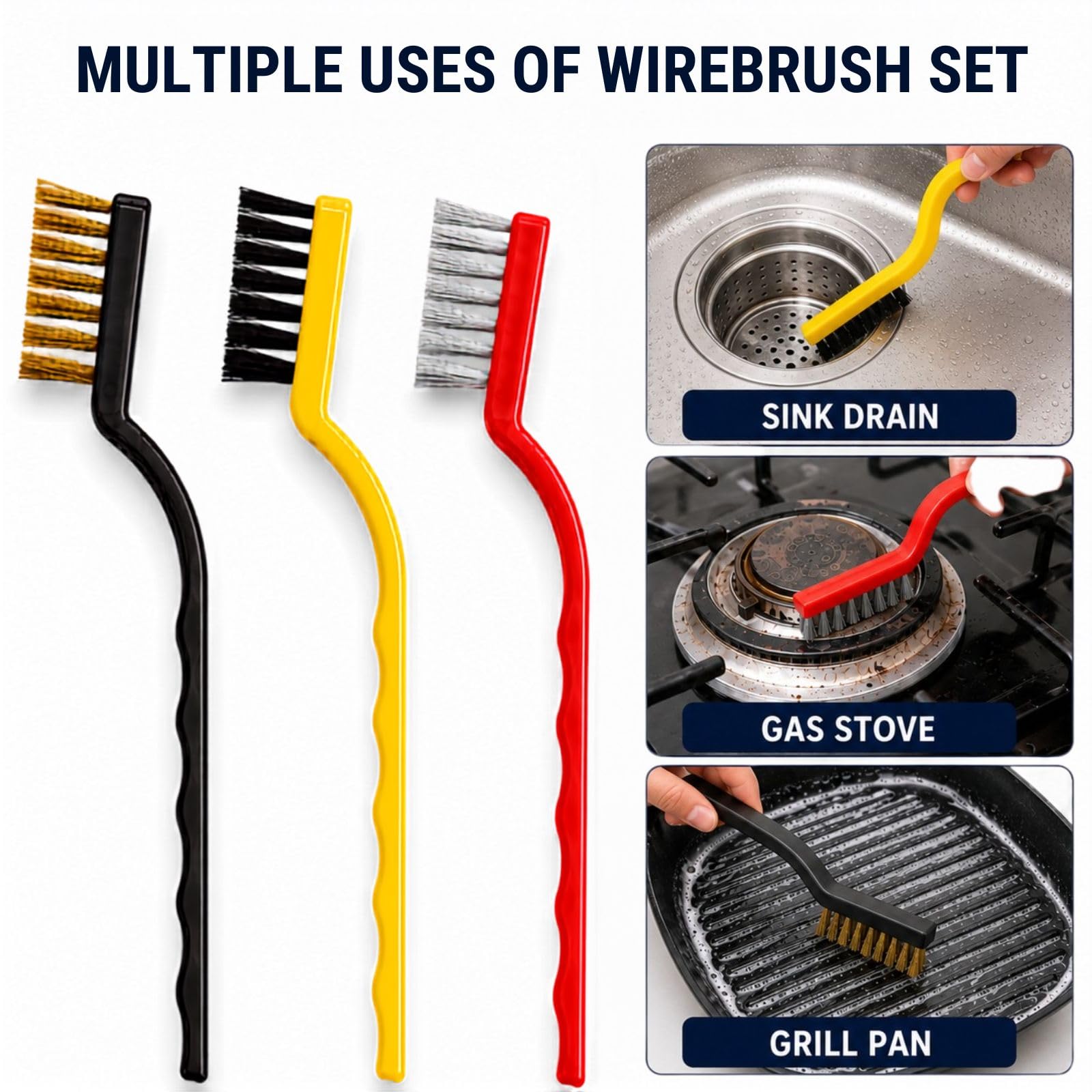 5 Cleaning Brushes - Gas Stove, Chimney & More -5 5 Cleaning Brushes - Gas Stove, Chimney & More -5