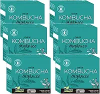 Kit 6cx Chá Kombucha Orgânico - chá fermentado (60 sachês de 10g) - Campo Verde