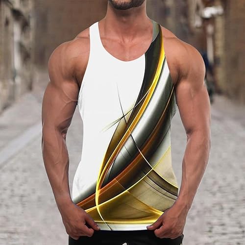 Miniatura 2 de Camiseta Mangas Estampado de mármol Hombre camisola Mangas Cuello Redondo Camiseta tipo túnica Camisetas Deportivas