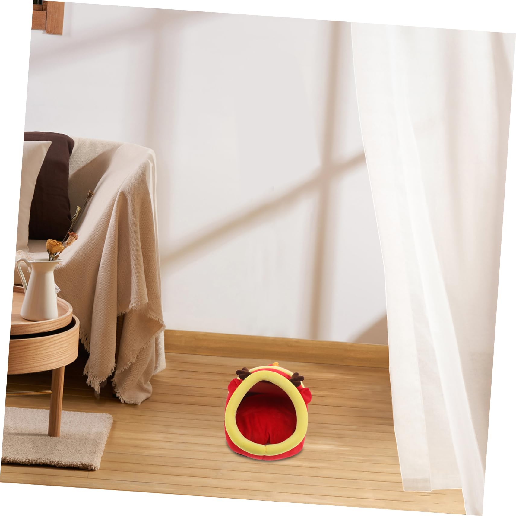 Toyvian pour Hamster et Petits Animaux Lit en Tissu Chaud Maison Confortable pour et Écureuils Nid Lavable et Solide Fournitures pour Animaux de Compagnie