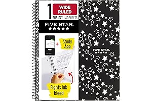 Five Star Spiral Notebook: A Blazingly Bright Companion for Boys' Learning