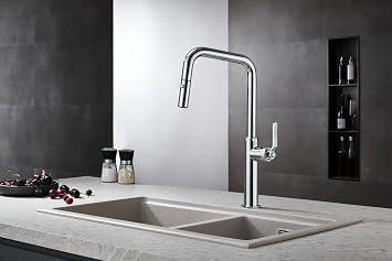 MICE Küchenarmatur ausziehbar mit Doppel-Strahl-Diffusor verchromt Serie Niza GCE027