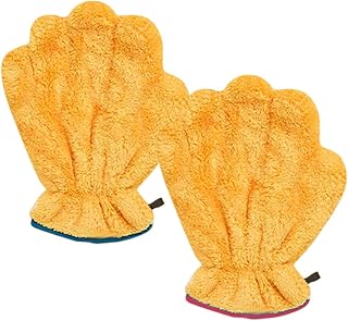 Dog Bath Gloves,for Home Indoor Outdoor Grooming Bathing Washing Rabbits | Paw Bath Towel Glove For Indoor Outdoor Trimming Bath Wash Of Rabbits Kittens Puppies And For Professional Veterinary