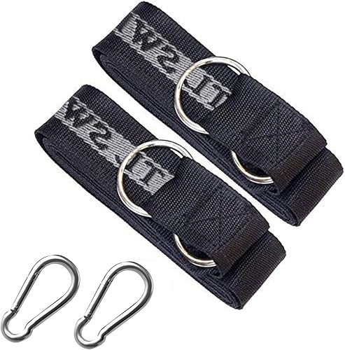 Miniatura 5 de Correas para columpio de árbol, kit para colgar de árbol, 2 correas resistentes para colgar de 21.7in  22 pulgadas, capacidad para 440 libras con