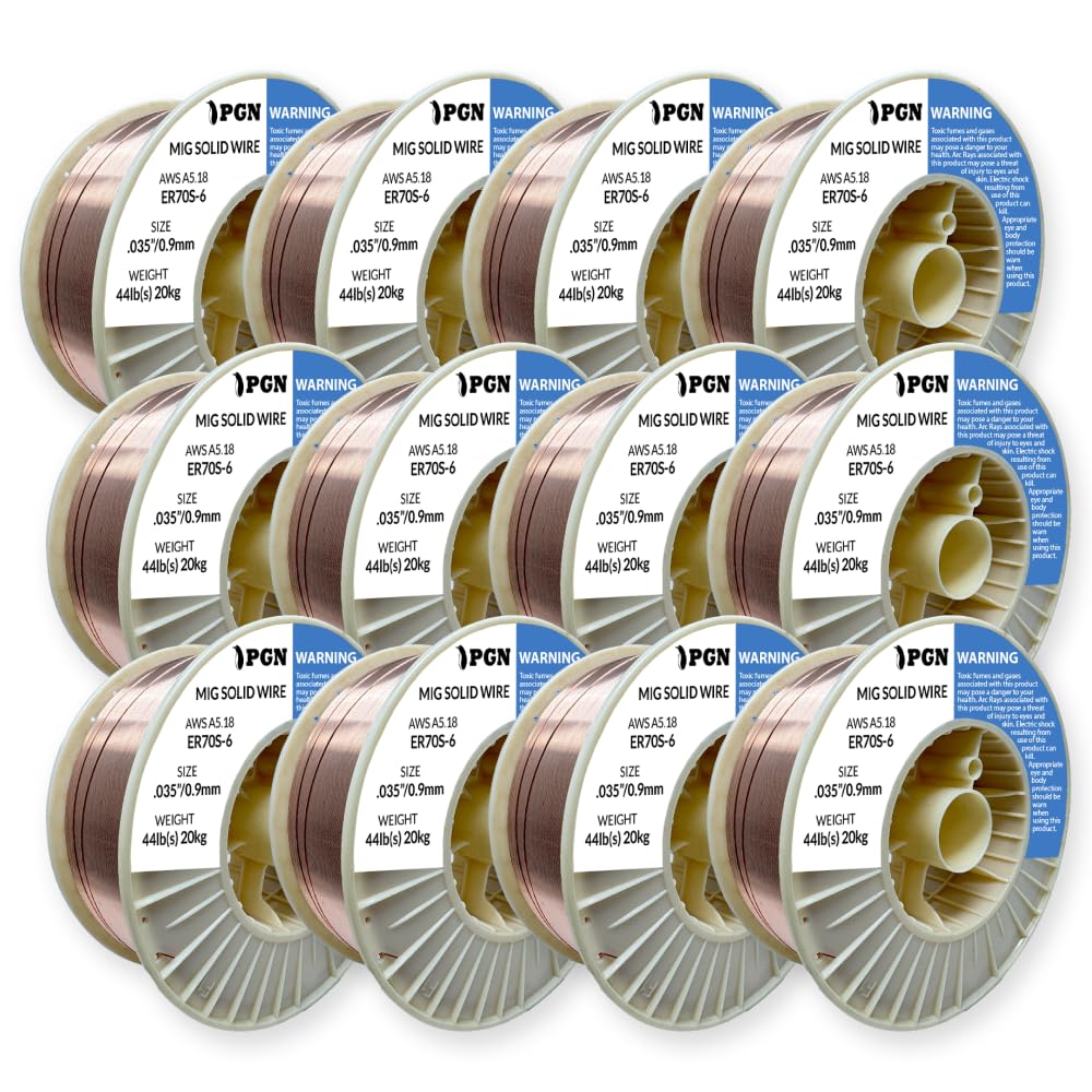 PGN ER70S-6 .035" (12 Pack) Solid MIG Welding Wire - 44lb Spool