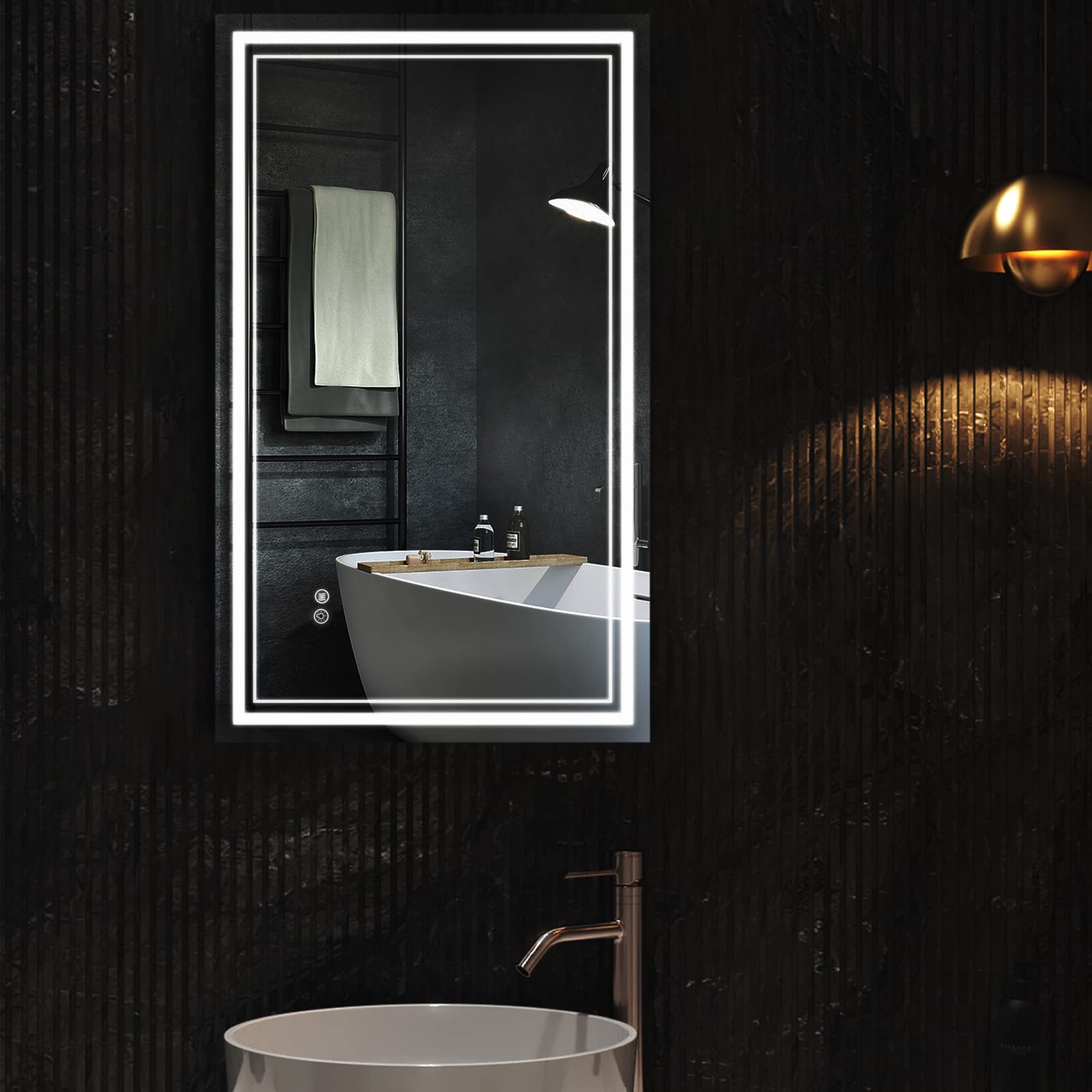 Buy LED Smart Mirror for Bathroom 36X24 AntiFog Technology Dimmable