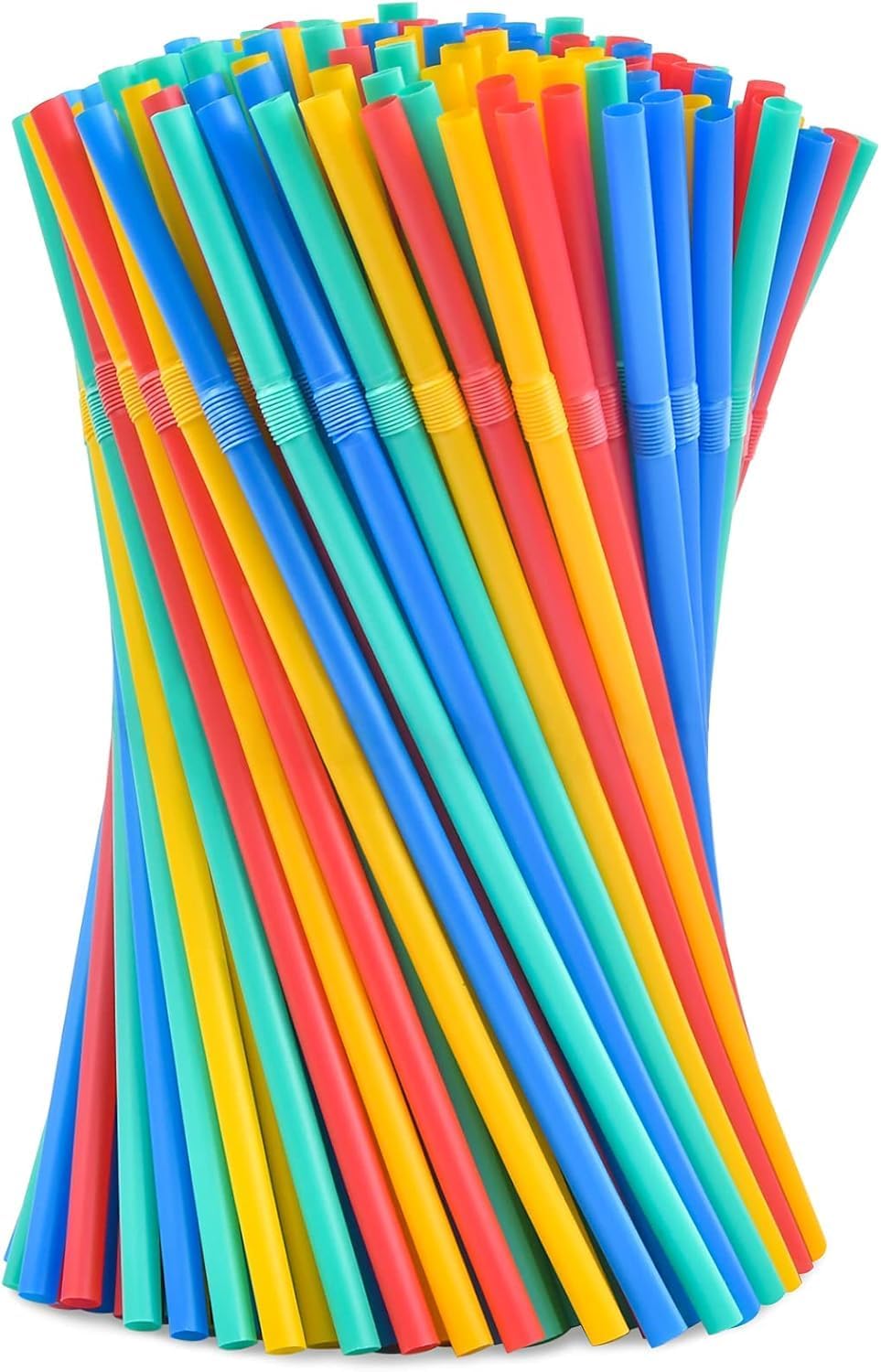 99 Pcs Plant-Based Reusable Straws with Cleaning Brush –Drinking Straws Made from Natural Corn for Smoothies, Milkshakes, Slushies