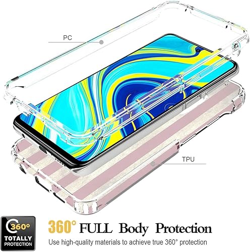 Miniatura 3 de Funda para Redmi Note 9 ProNote 9SRedmi Note 9 Pro MaxPoco M2 Pro con protector de pantalla de vidrio templado, cubierta protectora de cuerpo