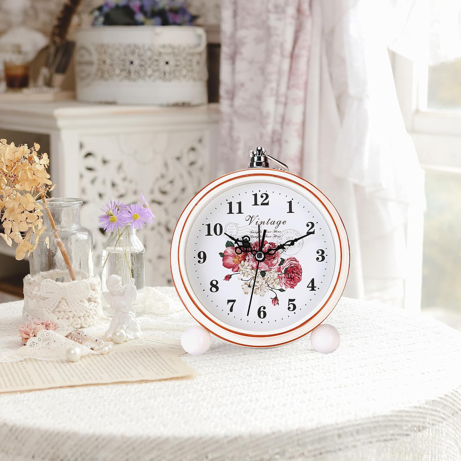 Maxspace Vintage Alarm Clock, 5.25