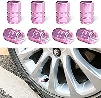 Vista 1 de Ziciner 8 tapas de vástago de válvula de neumático de automóvil, cubiertas de válvula de rueda de aleación de aluminio con junta tórica de goma