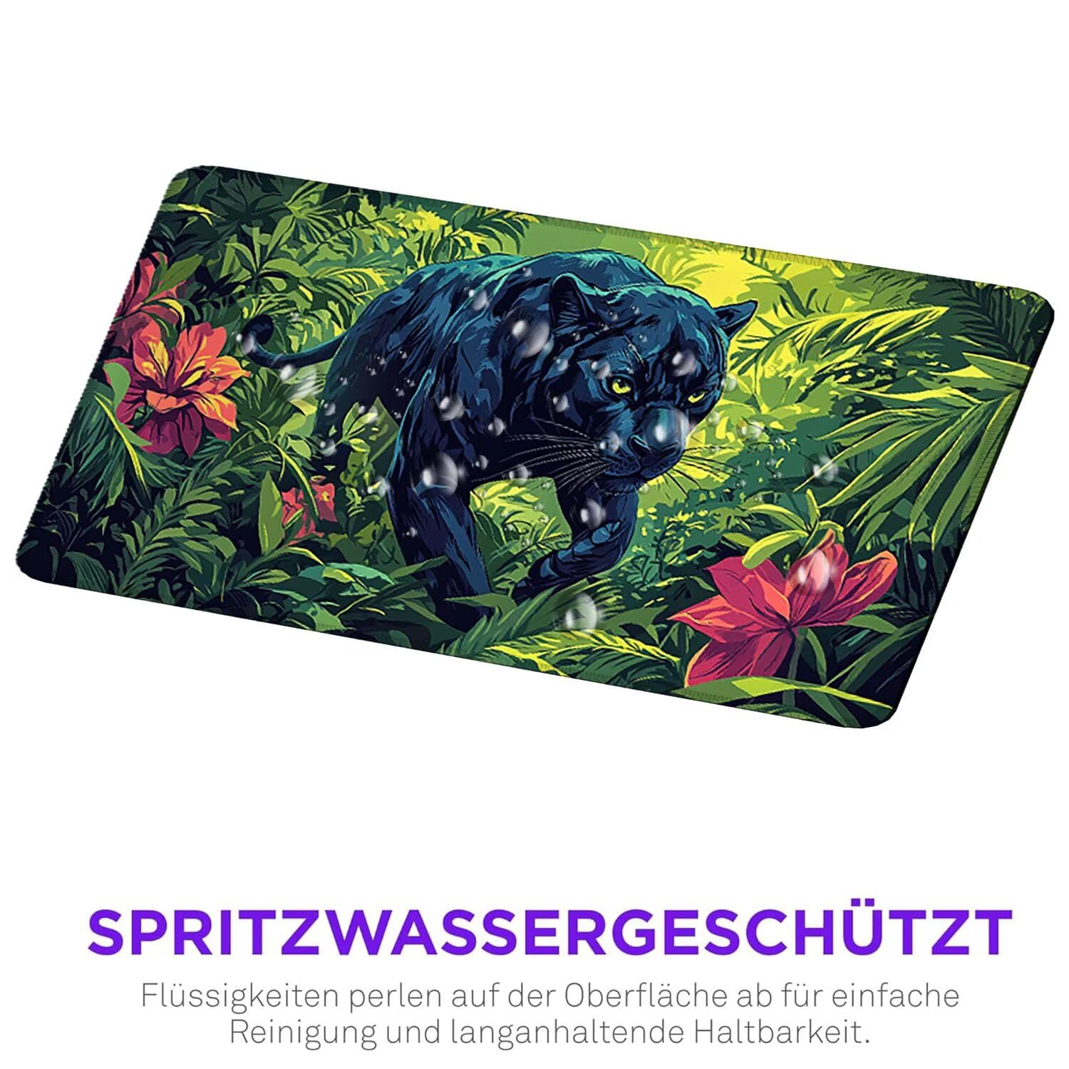Podkładka pod mysz do gier, 1600 x 800 mm, XXL, duża gamingowa podkładka pod mysz, wodoodporna podkładka pod mysz, długa podkładka na biurko z przeszytymi krawędziami, mata na biurko z gumową podstawą