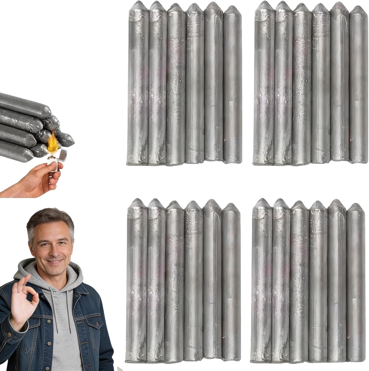 24 Piezas Electrodos de Soldadura de Baja Temperatura miniatura 1