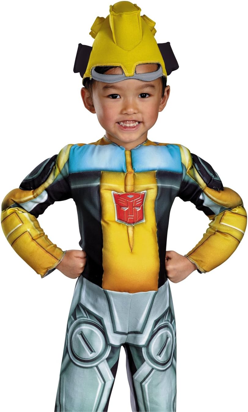 Boy's Bumblebee Rescue Bot Toddler Muscle Costume, Child Size 4-6