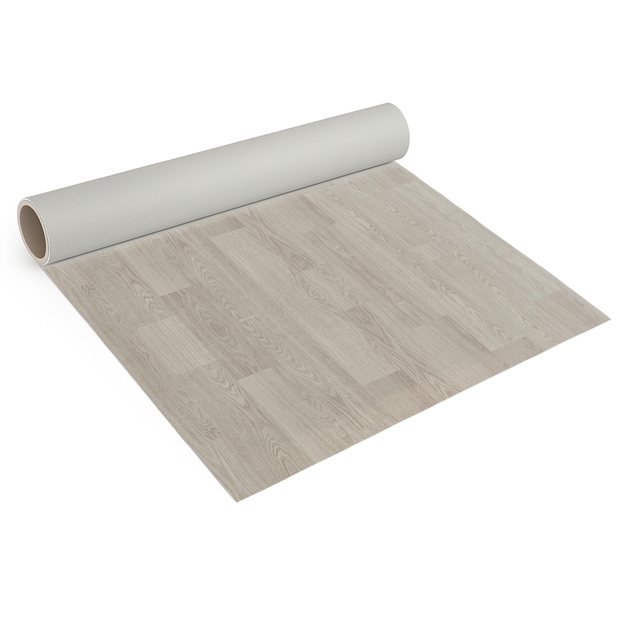 CV Bodenbelag Lugana Holz Optik Grau, 350x200 cm, pflegeleichter PVC Vinylboden in Holzoptik, Meterware für Küche und Wohnzimmer