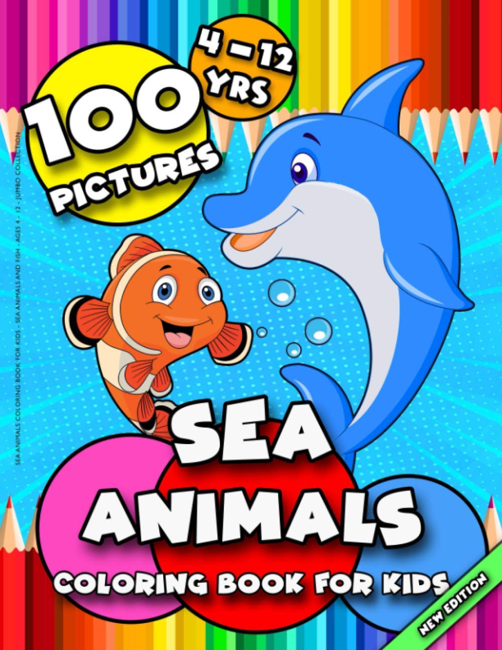 Buy Sea Animals Coloring Book For Kids - Sea Animals and Fish - Ages 4 ...