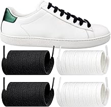 Endoto 2 Pairs Shoelaces for Gucci Ace Flat Shoe Laces Replacement Sneakers Shoes Strings