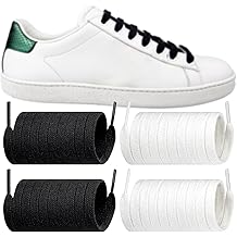 Endoto 2 Pairs Shoelaces for Gucci Ace Flat Shoe Laces Replacement Sneakers Shoes Strings