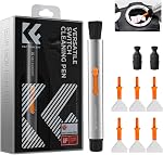 K&F CONCEPT Lens Cleaning Pen, Two-in-One Function with Cleaning Brushes & Carbon Tips, Suitable for Camera Lens and Filter Cleaning