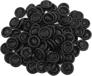 100 Pcs Black Finger Protectors,Disposable Silicone Finger Cots,Flexible Fingertip Covers for Manicure, Tattoo, Beauty, Craft, Electronics and General Use | Pack of 100, Disposable